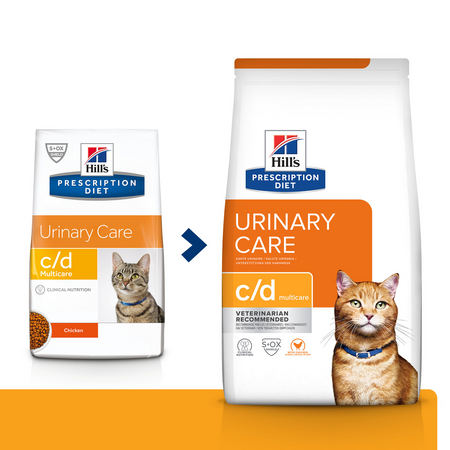 HILL'S PD Prescription Diet Feline c/d Multicare Chicken 3kg  + ΈΚΠΛΗΞΗ ΓΙΑ ΤΗ ΓΆΤΑ